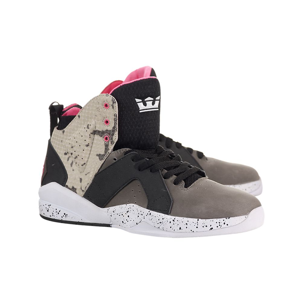 Chaussures de Skate Supra Magazine Multicolore Black/Snake-White Homme | JFN-53238141